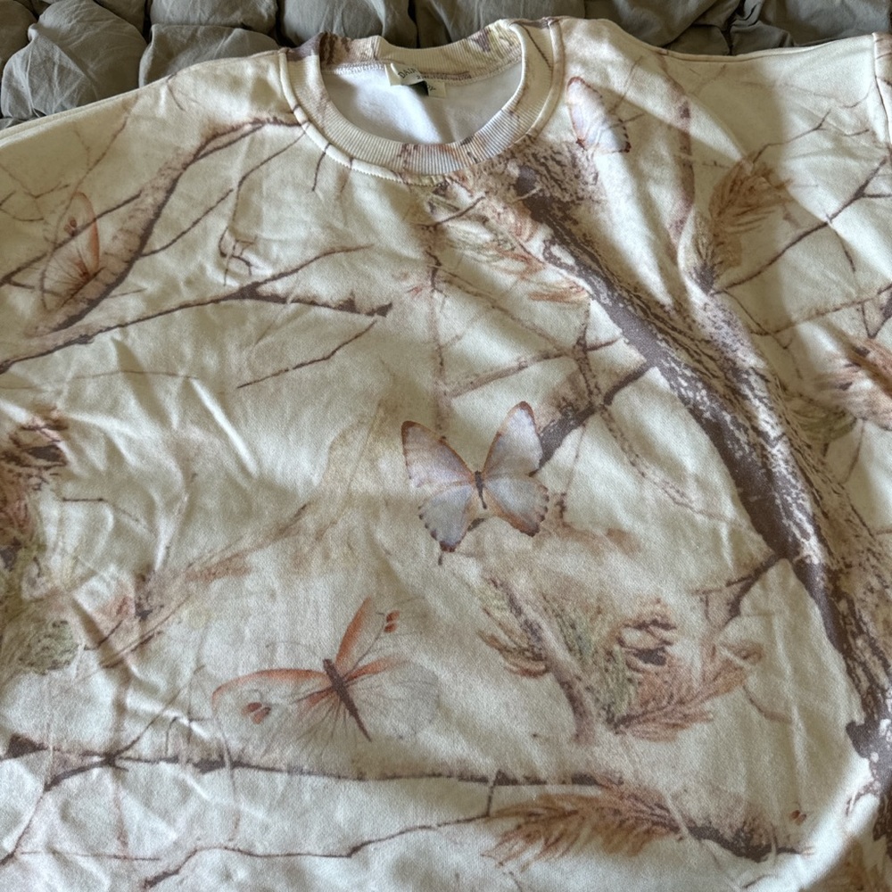 Brand new Dairy Boy white camo crewneck